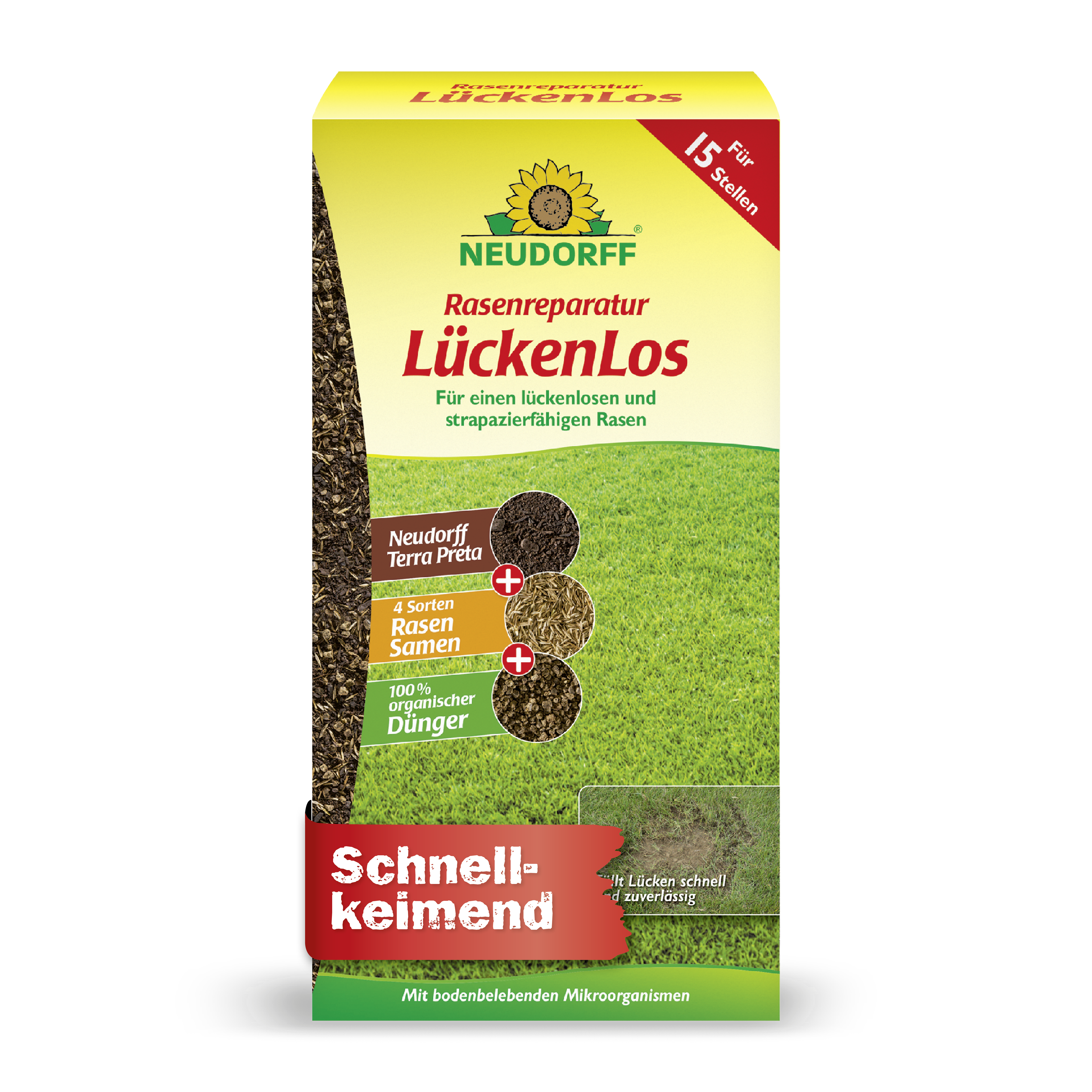 Neudorff Rasenreparatur LückenLos – Kahle Stellen schnell schließen –  Neudorff Shop