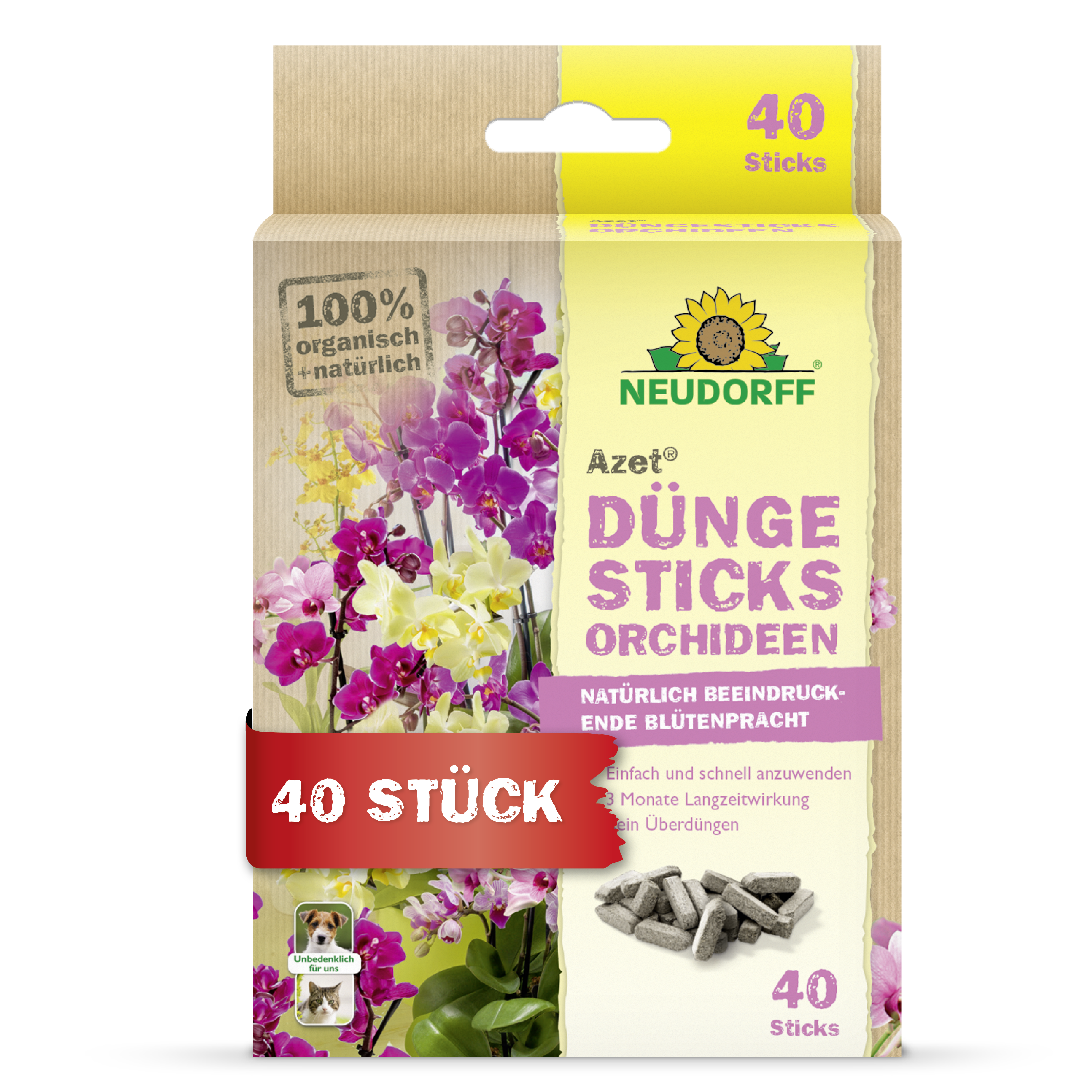 Azet Düngesticks für Orchideen – Neudorff Shop