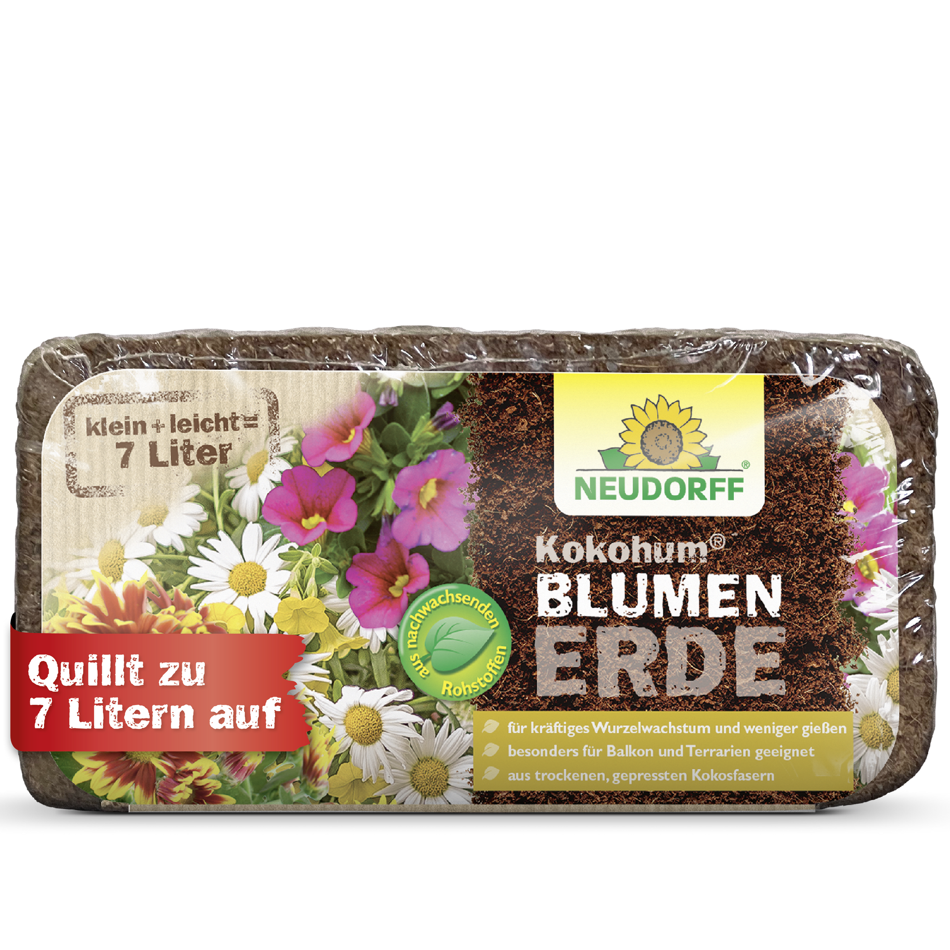 kokoserde düngen Kokohum Blumenerde – Nährstoffreiches, kompaktes Erde-Brikett – Neudorff  Shop