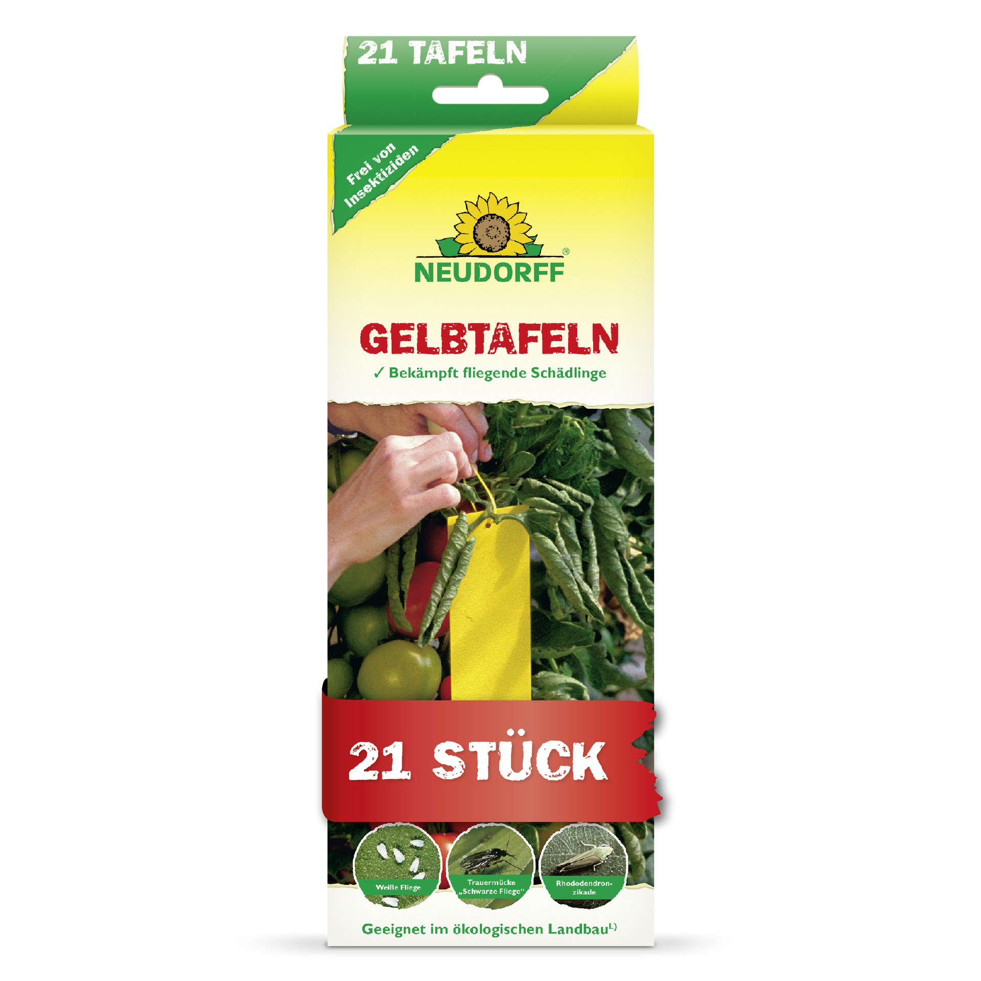 Gelbtafeln (kleinformatig) von Neudorff gegen Trauermücken und Co –  Neudorff Shop