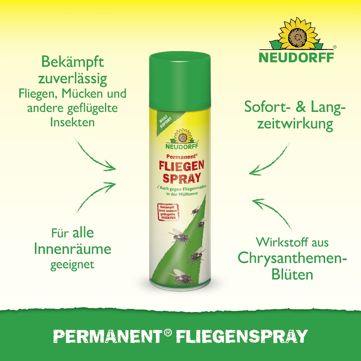 Neudorff Permanent FliegenSpray: bekämpft Fliegen & Insekten sofort – Neudorff Shop