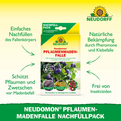 Neudomon PflaumenmadenFalle Nachfüllpack