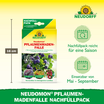 Neudomon PflaumenmadenFalle Nachfüllpack