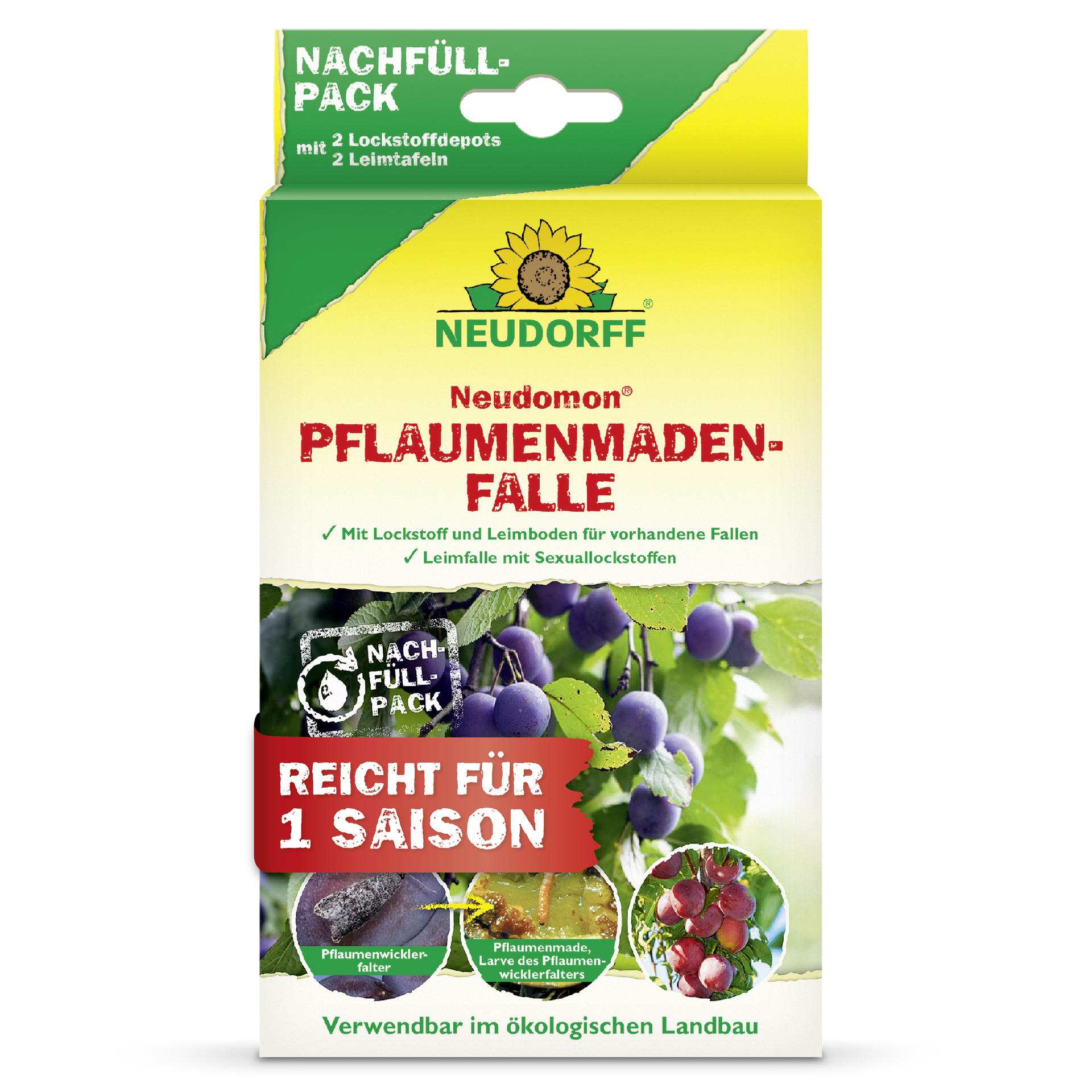 Neudomon PflaumenmadenFalle Nachfüllpack – Neudorff Shop