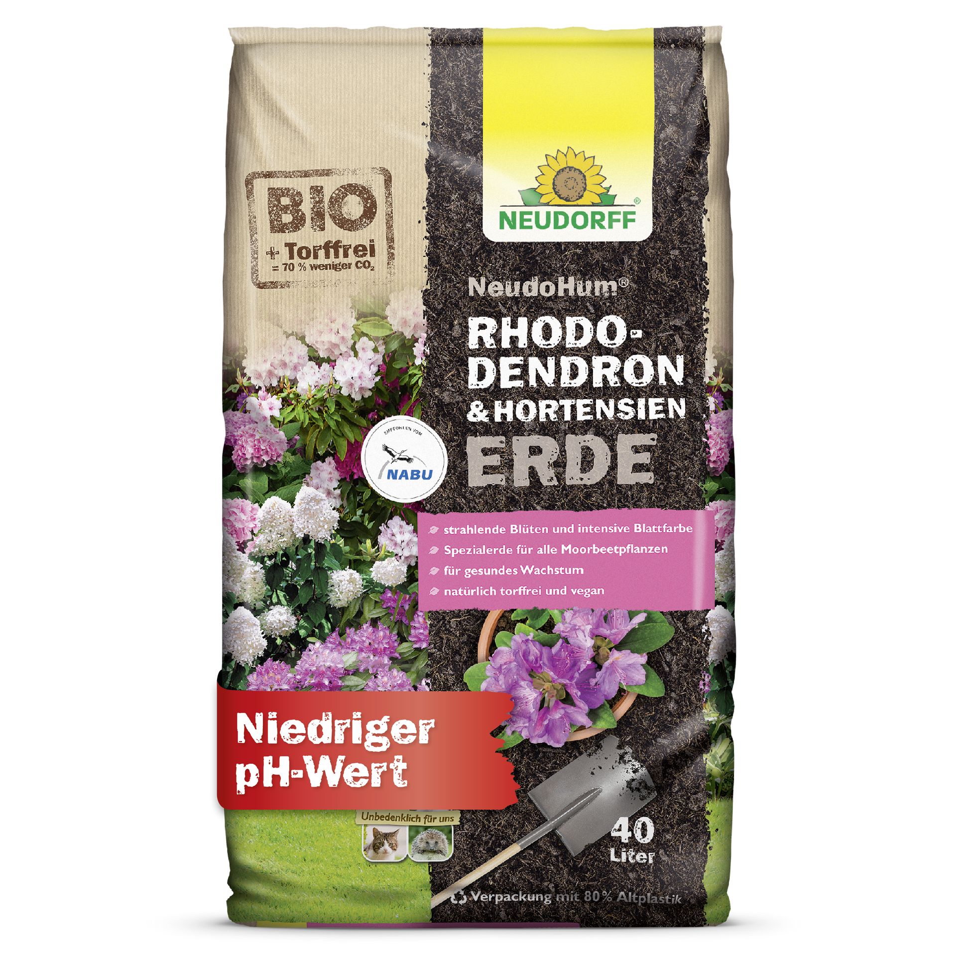Torffreie NeudoHum Rhododendron & Hortensien Erde – Für starke Blüten –  Neudorff Shop
