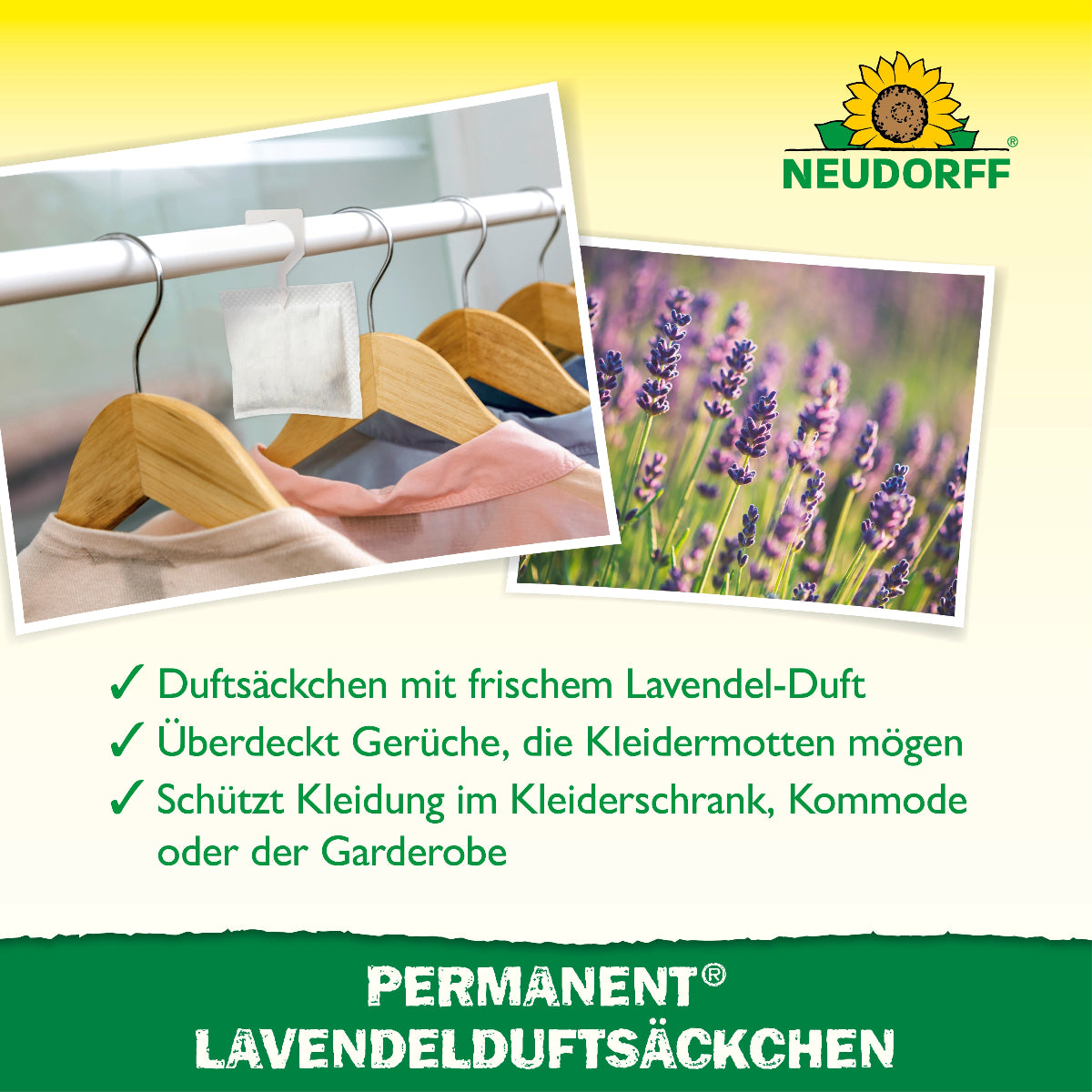 Permanent LavendelduftSäckchen gegen Kleidermotten