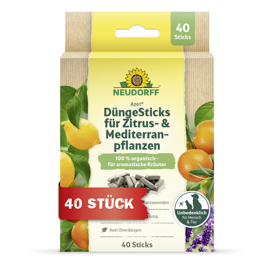 Azet Düngesticks für Zitrus- & Mediterranpflanzen