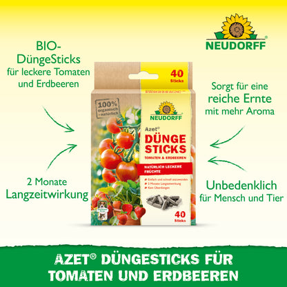 Azet Düngesticks für Tomaten & Erdbeeren