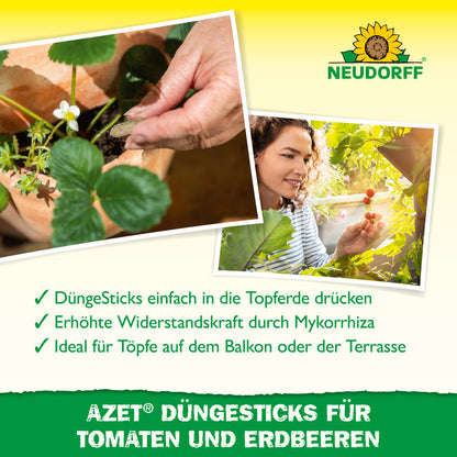 Azet Düngesticks für Tomaten & Erdbeeren