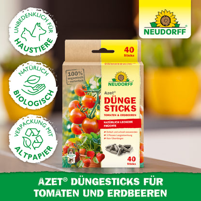 Azet Düngesticks für Tomaten & Erdbeeren