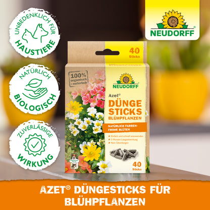 Azet Düngesticks für Blühpflanzen