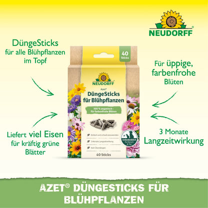 Azet Düngesticks für Blühpflanzen