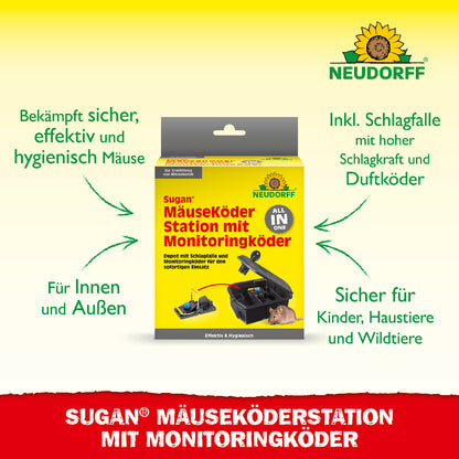 Sugan MäuseKöderStation mit Monitoringköder