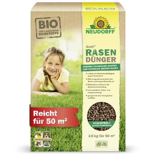 Azet RasenDünger 2,5 kg bis 5 kg