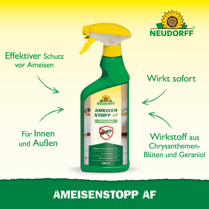 Mit dem AmeisenStopp AF von Neudorff  holst du dir einen effektiven Schutz vor Ameisen ins Haus bzw. den Garten