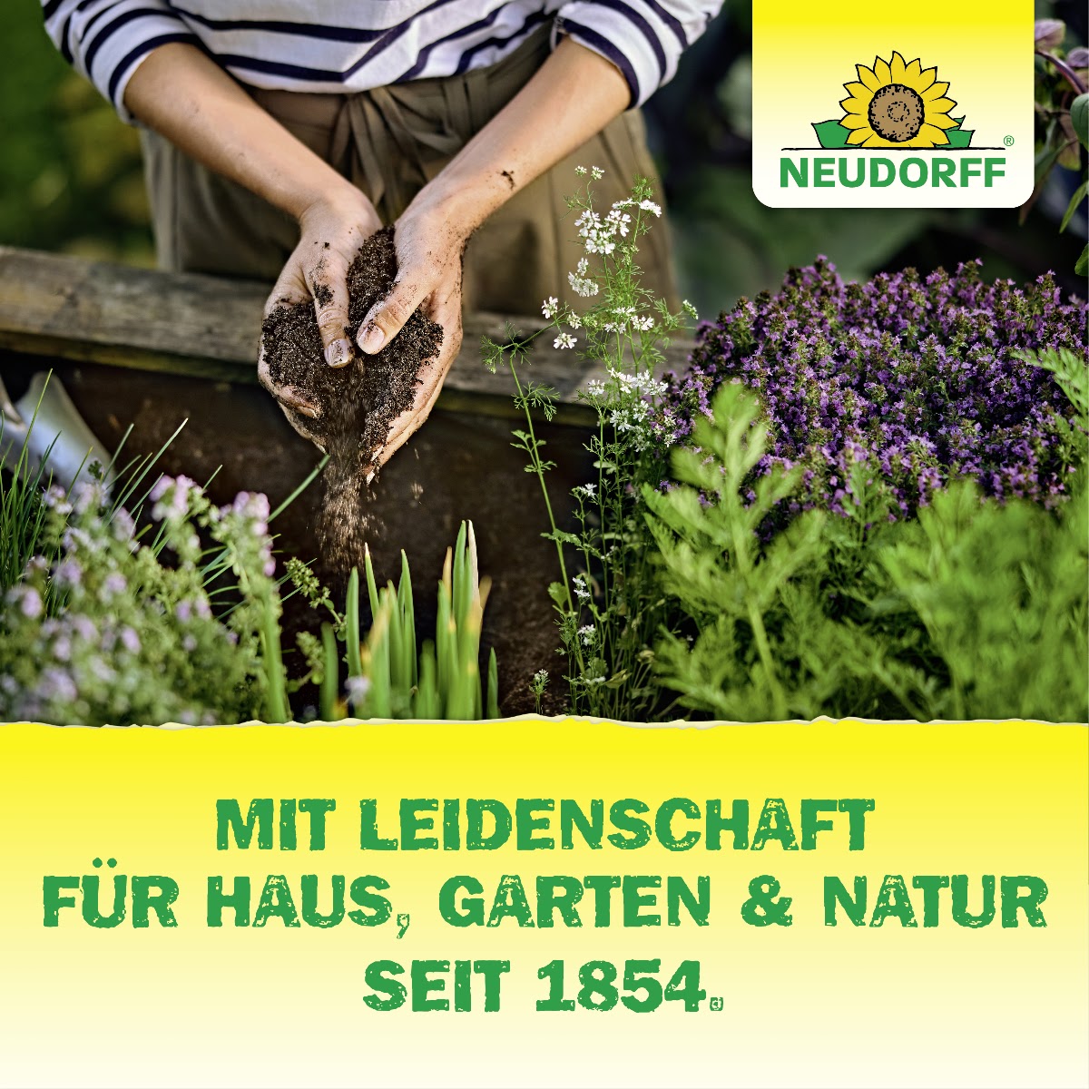 Alles für den Rasen mit den naturgemäßen Produkten von Neudorff